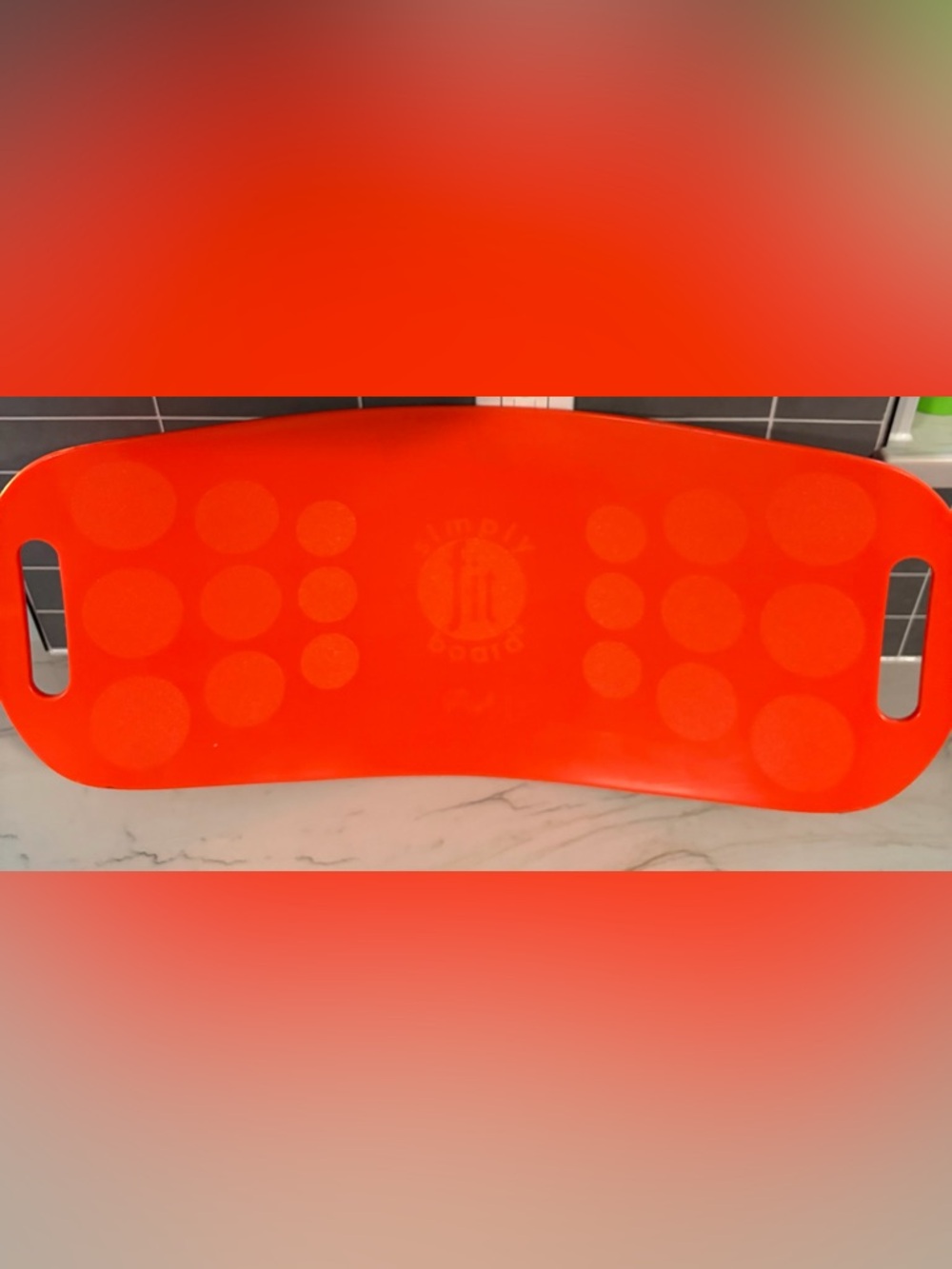 Simply Fit Board Orange Core Balance Board with Twist Motion and Handles Active